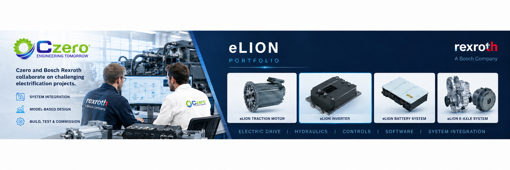 Czero and Bosch Rexroth eLION electrification portfolio collaboration
